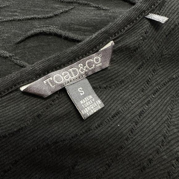 Toad & Co Samba Wave Dress Dark‎ Charcoal Gray Organic Sleeveless Tank Size S - Picture 7 of 9